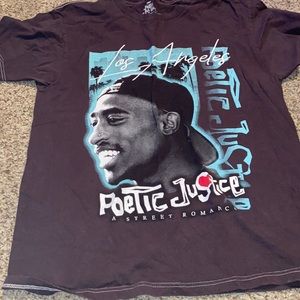 Worn once poetic justice shirt .